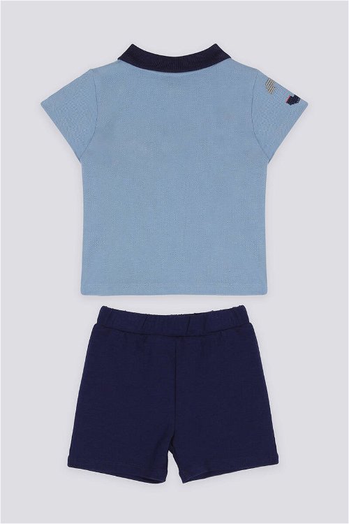 U.S. Polo Assn Azure Açık Mavi Bebek Polo Yaka Tshirt Takım