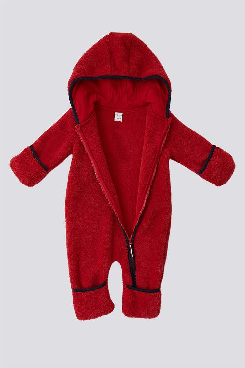 U.S. Polo Kırmızı Patikli Bebek Tulum