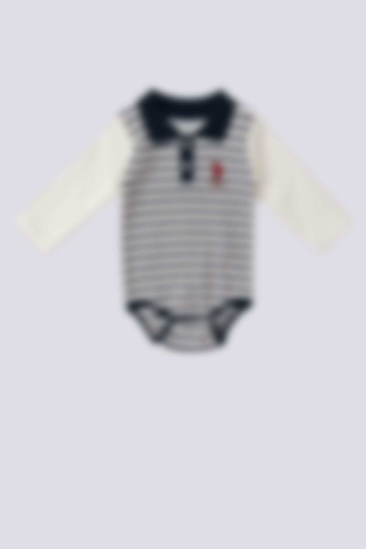 U.S. Polo Assn - U.S. Polo Assn Lacivert Uzun Kol Bebek Body Zıbın
