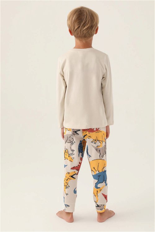 RolyPoly Revive Bej Erkek Çocuk Pijama Takımı