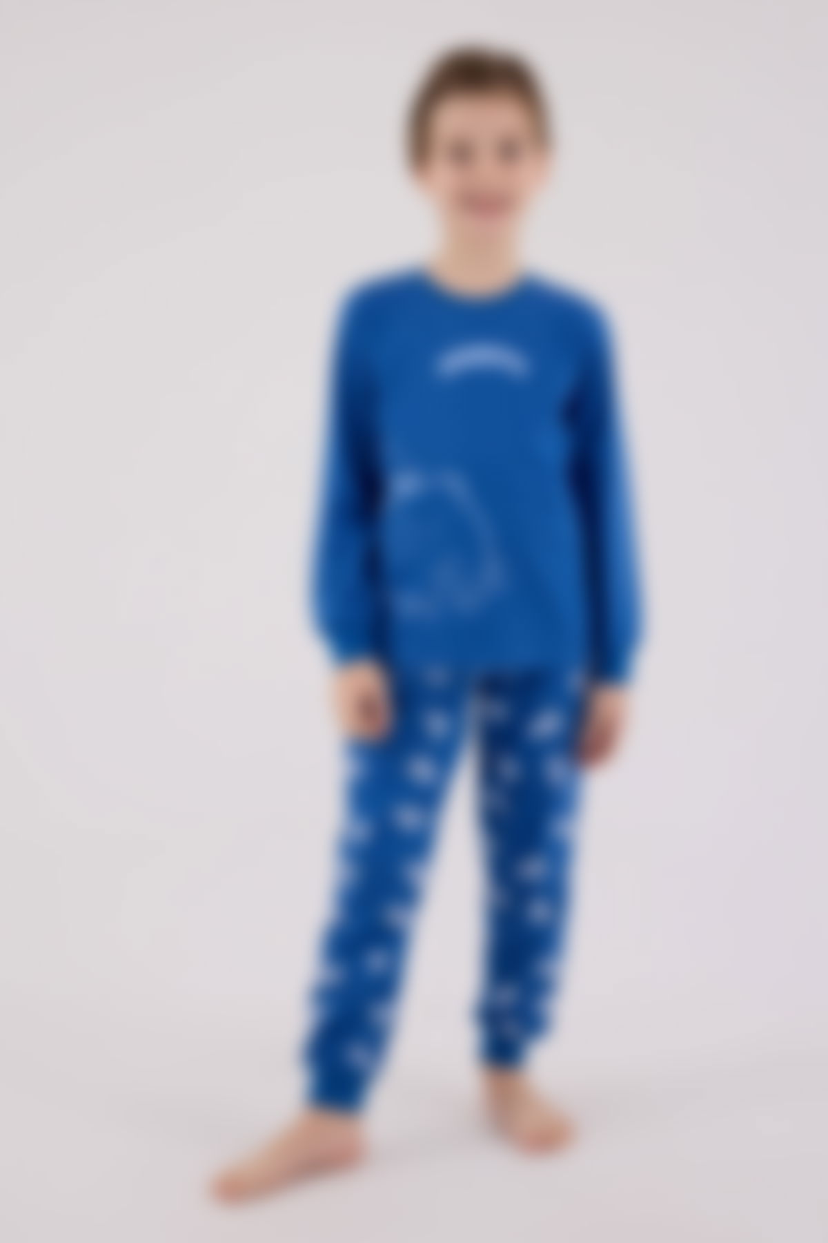 Rolypoly - Rolypoly Erkek Çocuk Mavi Pijama Takımı