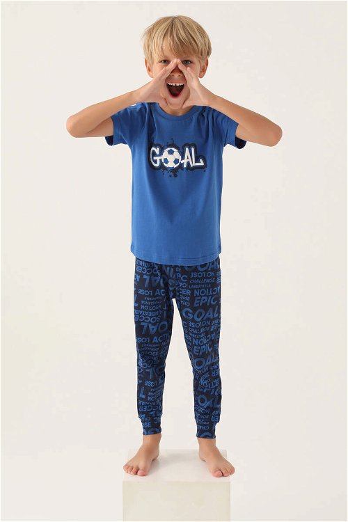 RolyPoly Goal Cobalt Erkek Çocuk Pijama Takımı
