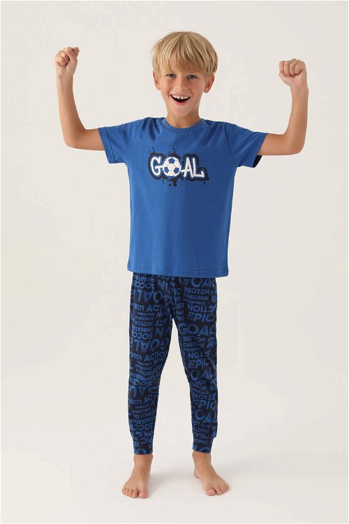 RolyPoly Goal Cobalt Erkek Çocuk Pijama Takımı