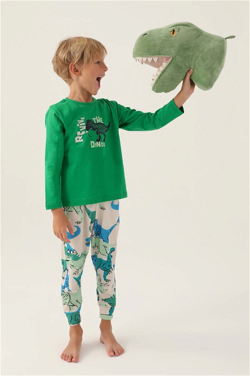 RolyPoly Revive Yeşil Erkek Çocuk Pijama Takımı