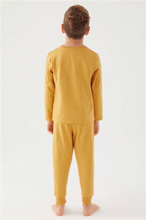 U.S. Polo Assn Lisanslı Hardal Erkek Çocuk Pijama Takım