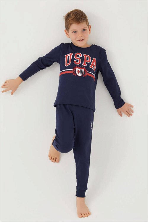 U.S. Polo Assn. Lacivert Erkek Çocuk Pijama Takım