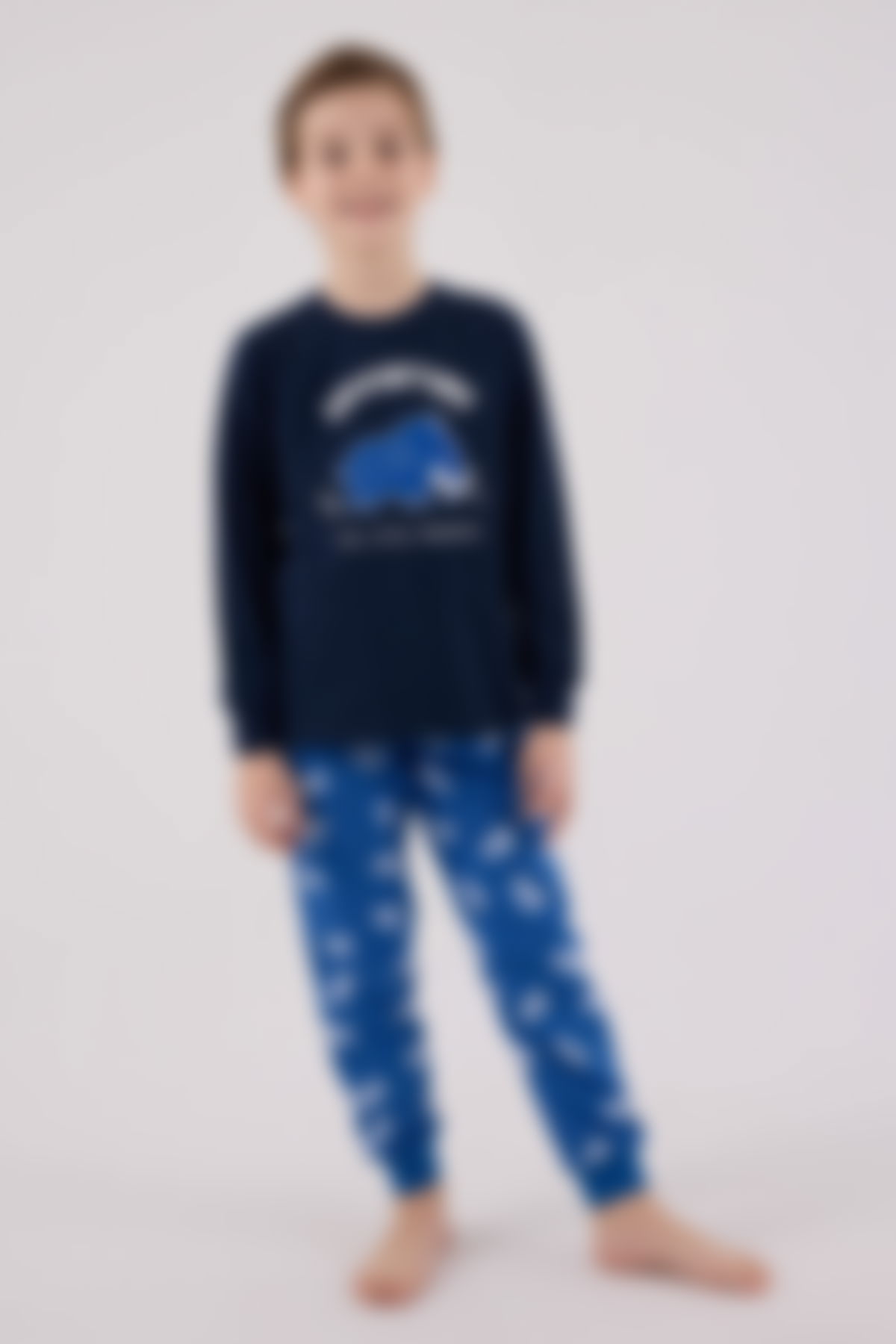 Rolypoly - Rolypoly Erkek Çocuk Lacivert Pijama Takımı
