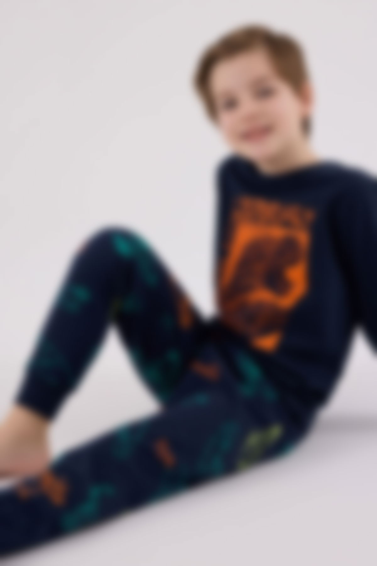 Rolypoly - Rolypoly Erkek Çocuk Lacivert Pijama Takımı