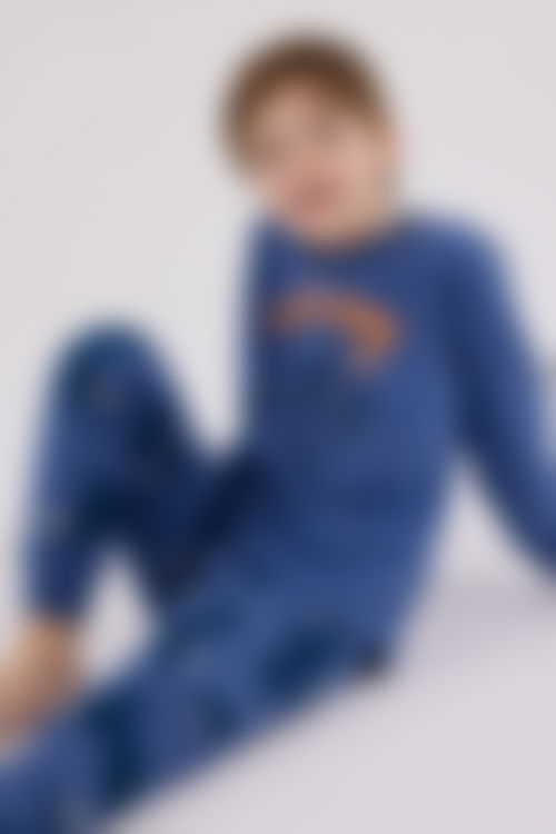 Rolypoly - Rolypoly Erkek Çocuk Mavi Pijama Takımı
