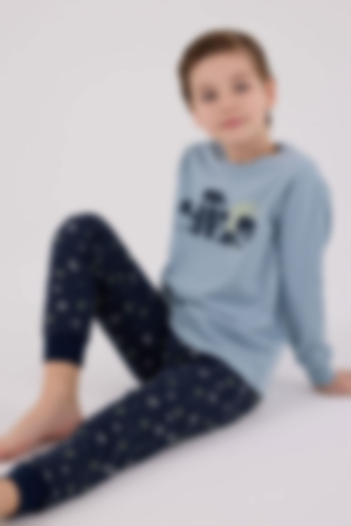 Rolypoly - Rolypoly Erkek Çocuk Yeşil Pijama Takımı