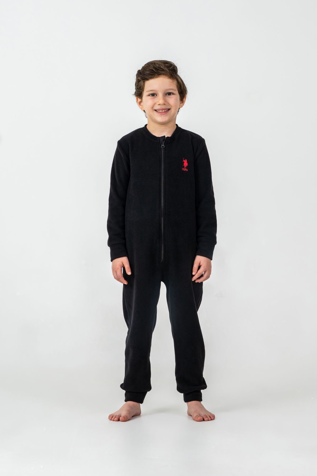 U.S. Polo Assn - U.S. Polo Assn Erkek Çocuk Siyah Tulum (1)