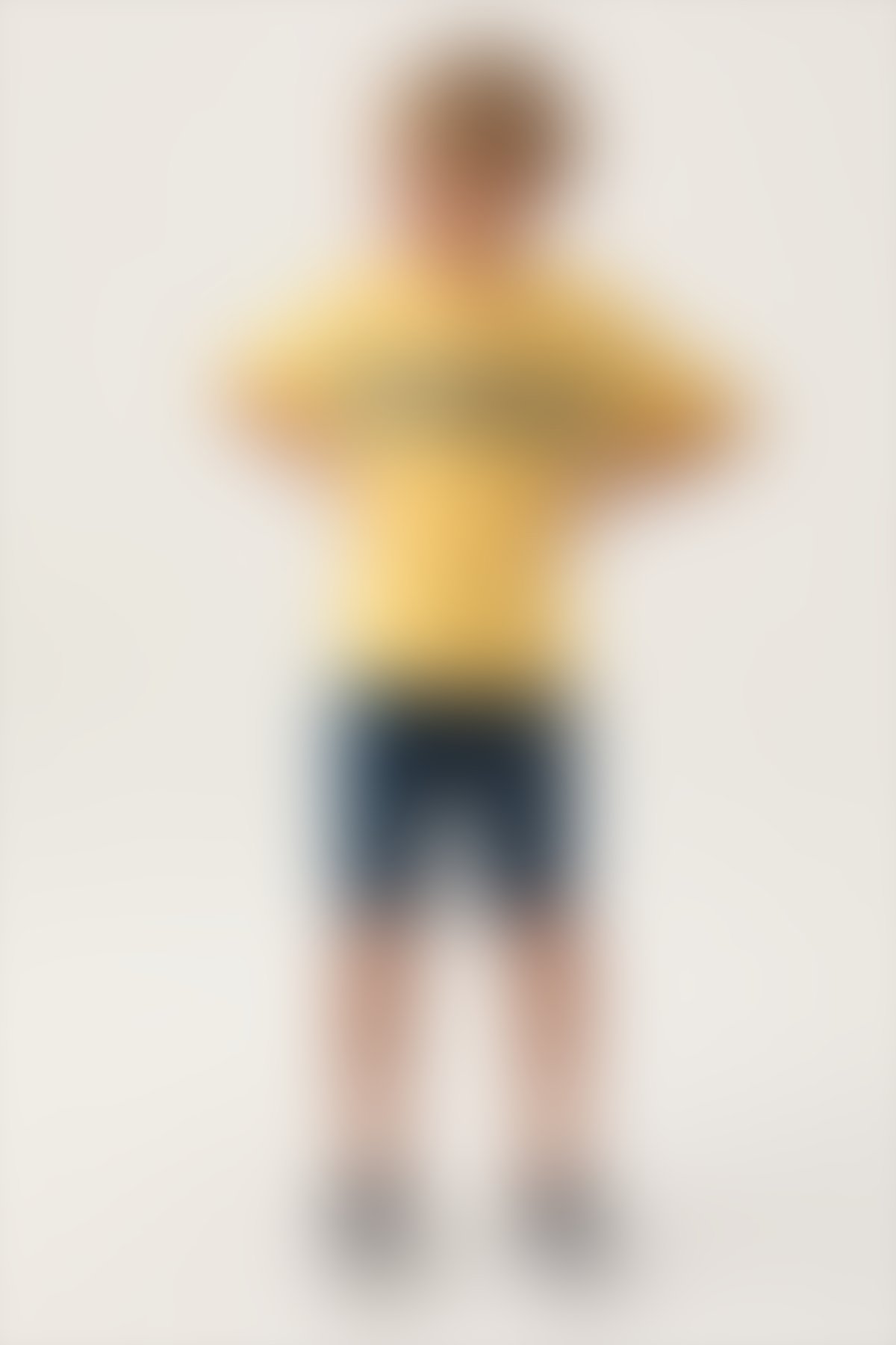 U.S. Polo Assn - U.S. Polo Assn Lisanslı Emblem Sarı Erkek Çocuk Bermuda Takım
