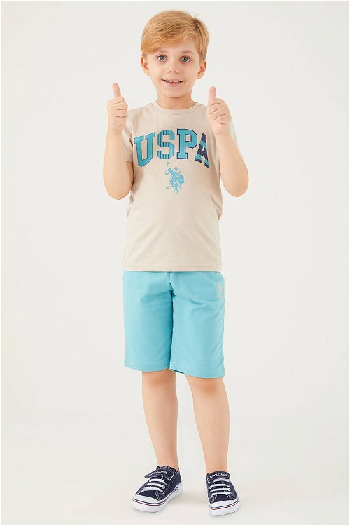 U.S. Polo Assn İntensely Comfortable Kum Erkek Çocuk Bermuda Takım