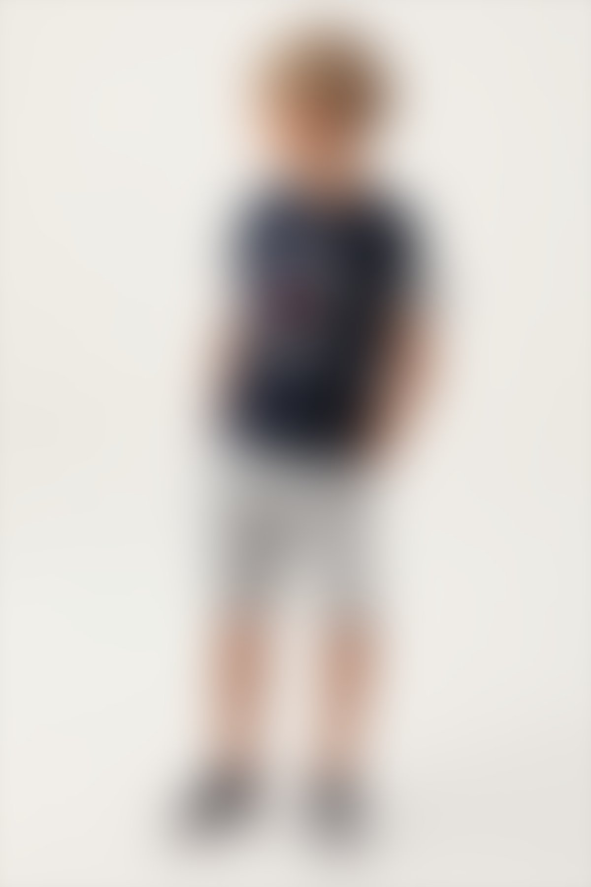 U.S. Polo Assn - U.S. Polo Assn Lisanslı Three Colors Lacivert Erkek Çocuk Bermuda Takım