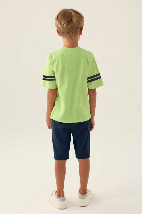 U.S. Polo Assn Lisanslı Sim Lime Erkek Çocuk Bermuda Takım