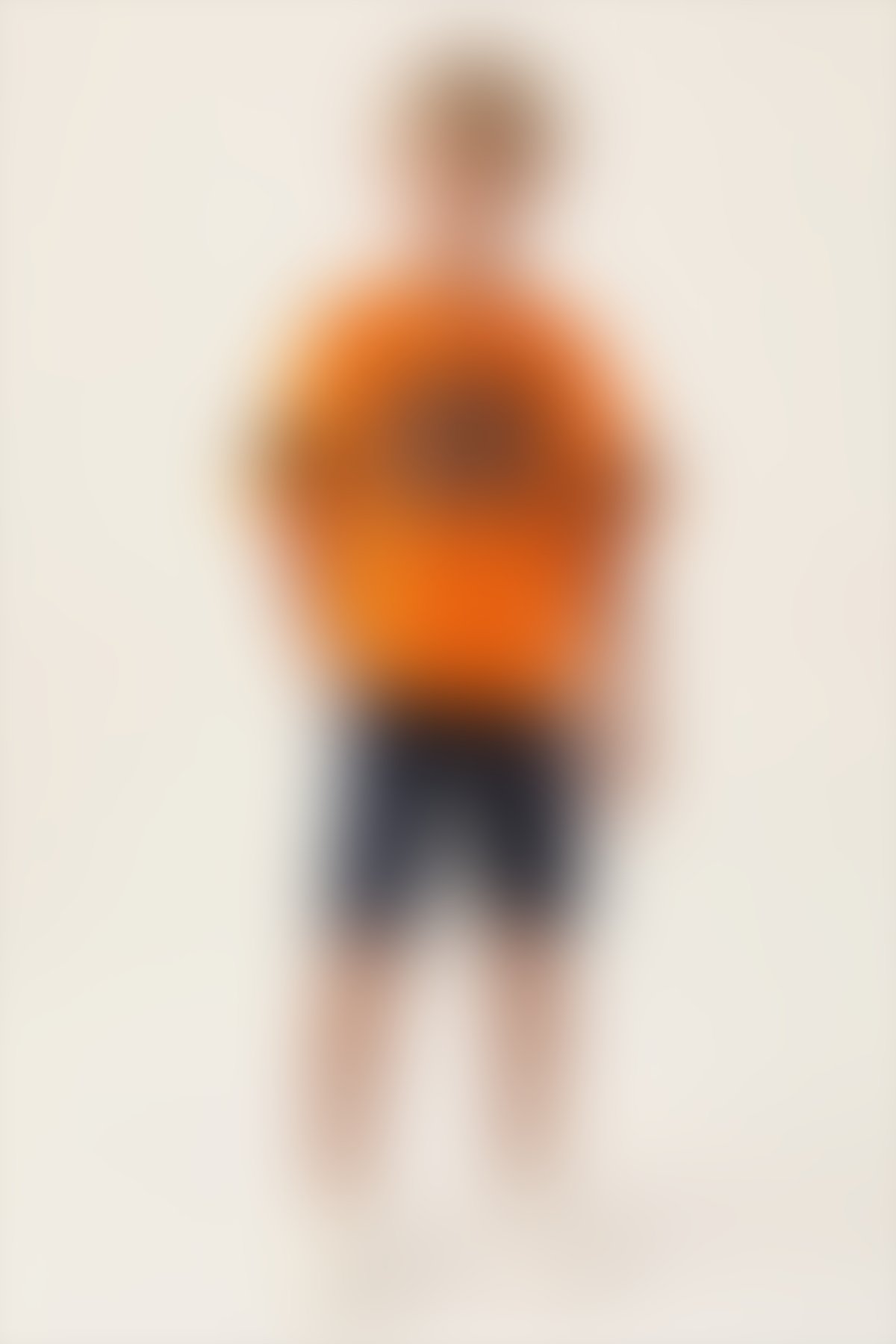 U.S. Polo Assn - U.S. Polo Assn Lisanslı Sim Turuncu Erkek Çocuk Bermuda Takım