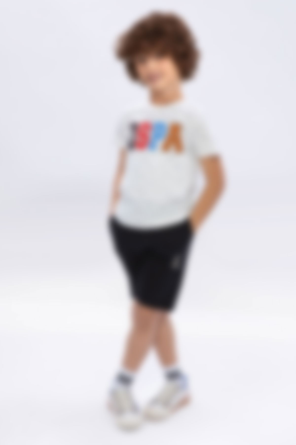 U.S. Polo Assn Kids - ERKEK GARSON BERMUDA TAKIMI Krem 