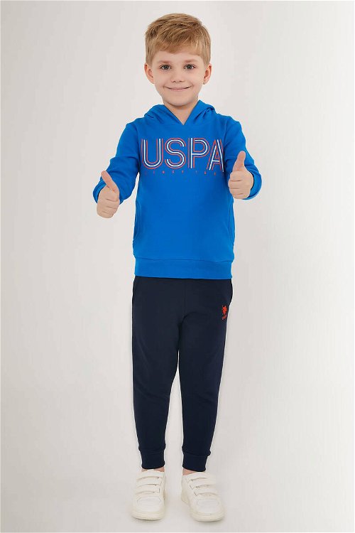 U.S. Polo Assn Elegant Style Mavi Erkek Çocuk Eşofman Takımı