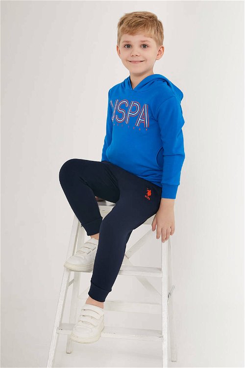 U.S. Polo Assn Elegant Style Mavi Erkek Çocuk Eşofman Takımı