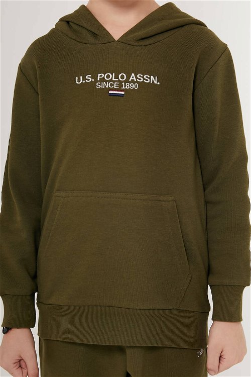 U.S. Polo Assn Beautiful Koyu Yeşil Erkek Çocuk Eşofman Takımı