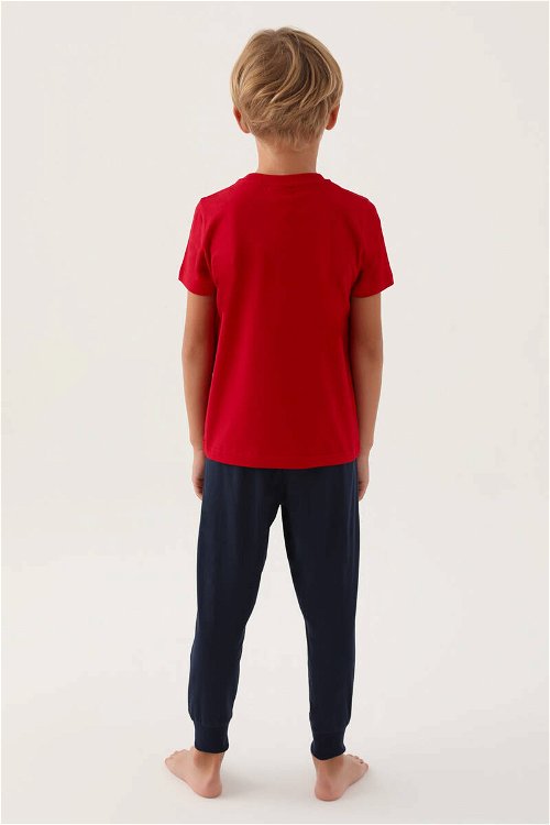 U.S. Polo Assn Lisanslı Hat Kırmızı Erkek Çocuk Pijama Takımı