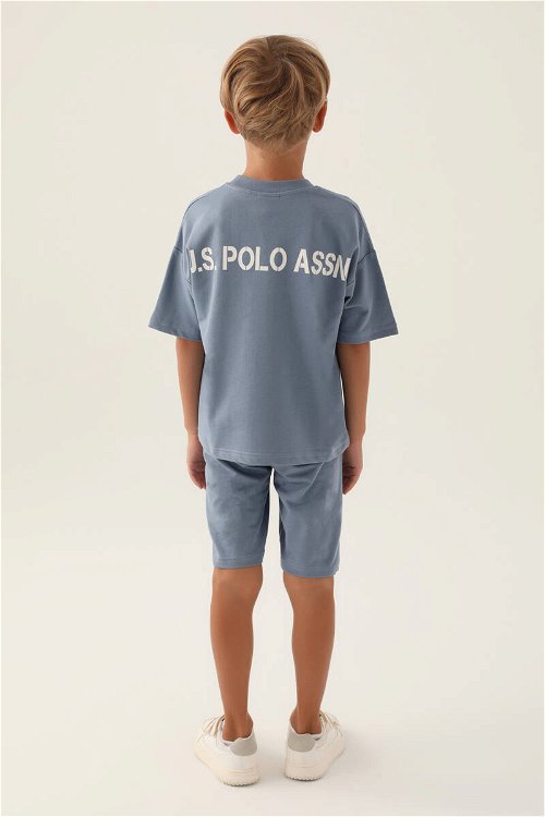 U.S. Polo Assn Lisanslı Straight Lacivert Erkek Çocuk Bermuda Takım