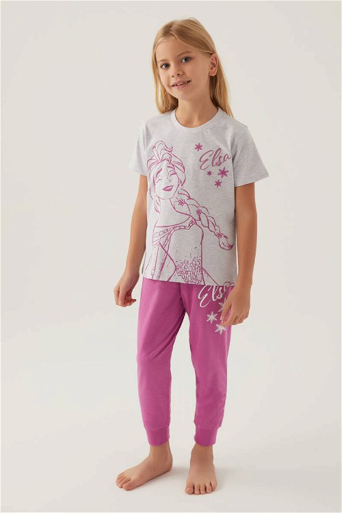 Frozen Star Kar Melanj Kız Çocuk Pijama Takımı