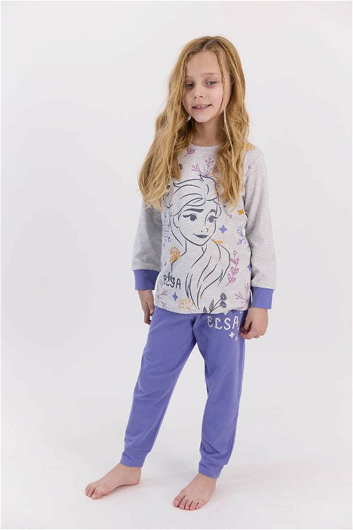 Frozen Lisanslı Elsa Karmelanj Kız Çocuk Pijama Takımı
