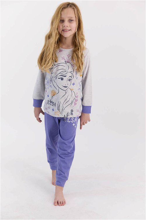 Frozen Lisanslı Elsa Karmelanj Kız Çocuk Pijama Takımı
