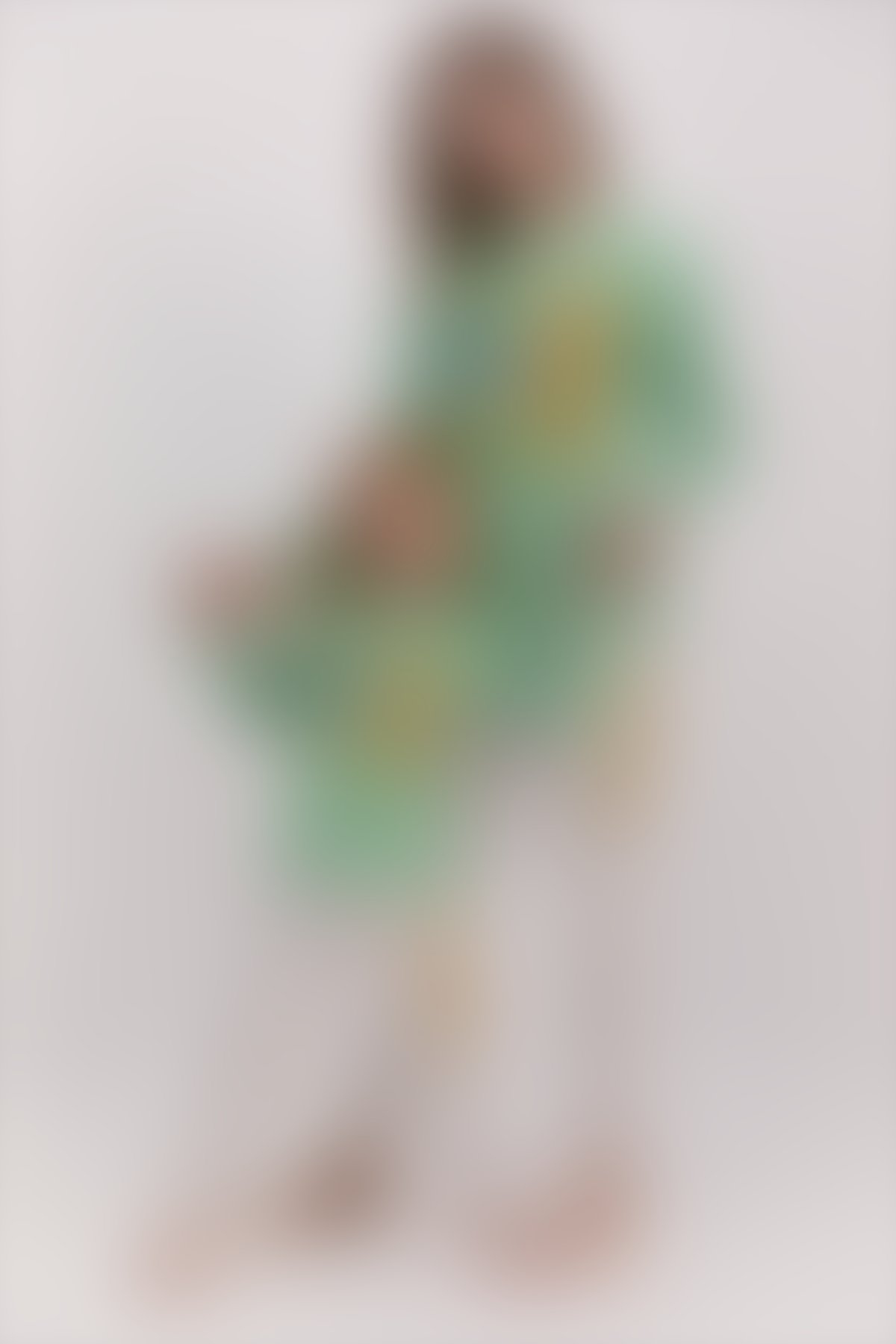 Garfıeld - Garfield Lisanslı Mint Yeşili Kadın Pijama Takımı