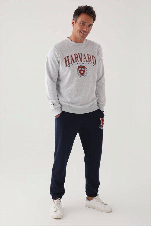 Harvard Kar Melanj Erkek Sweatshirt