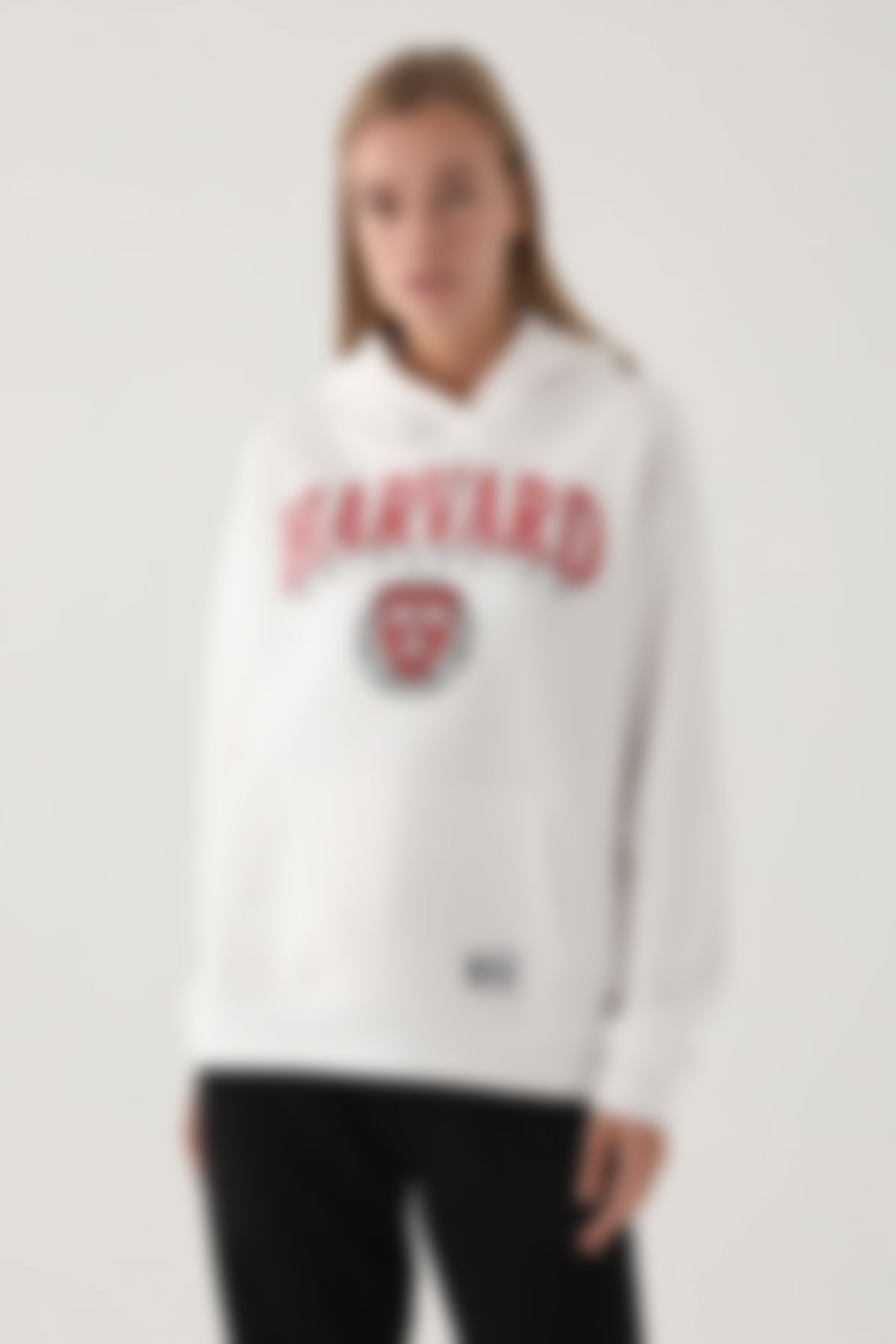 Harvard - Harvard Kadın Krem Sweatshirt