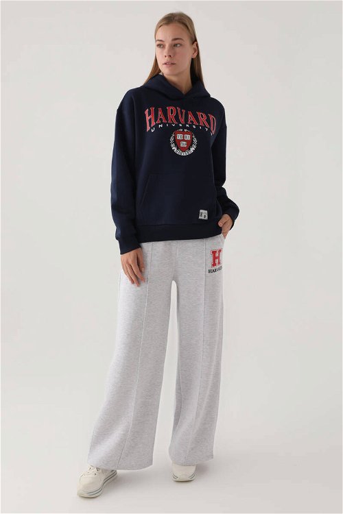 Harvard Lacivert Kadın Sweatshirt