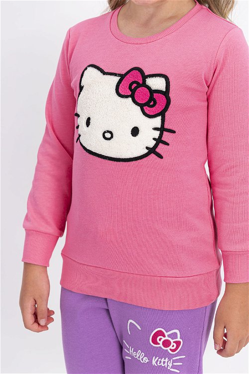 Hello Kitty Lisanslı Pembe Kız Çocuk Eşofman Takımı