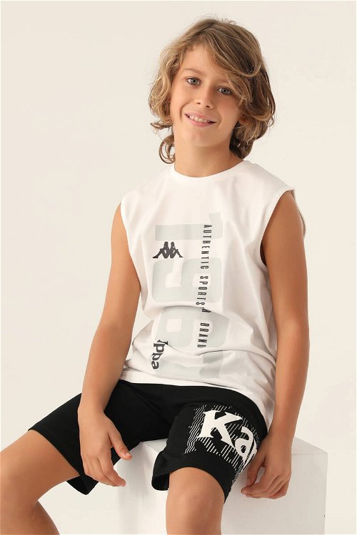 Kappa Zero Arm Krem Erkek Çocuk T-Shirt