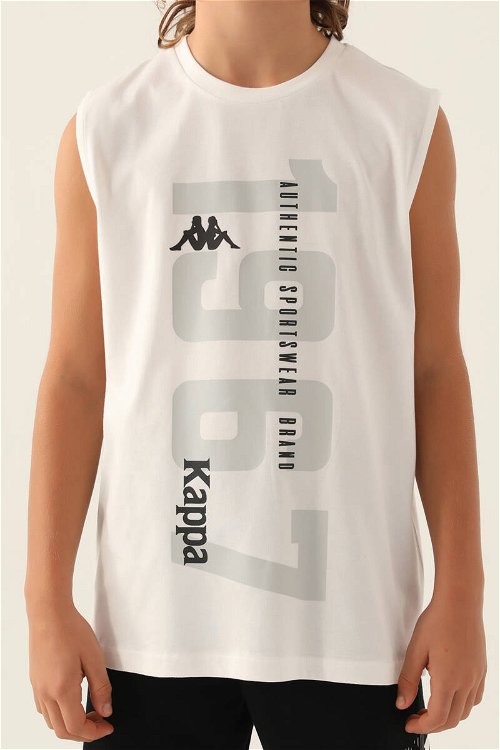 Kappa Zero Arm Krem Erkek Çocuk T-Shirt
