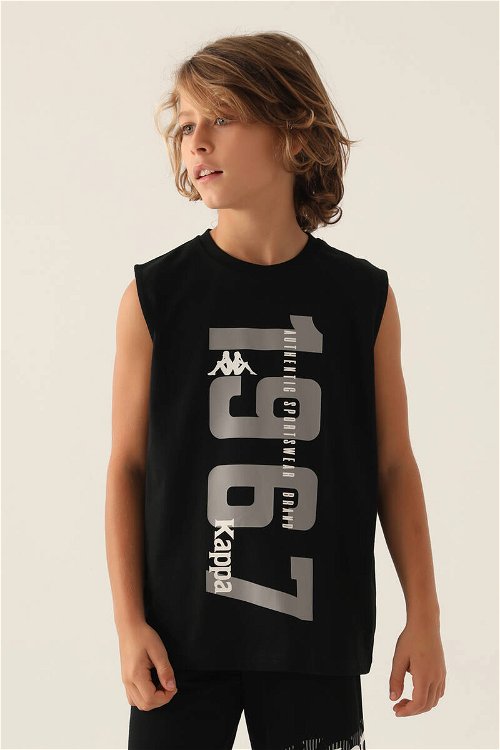 Kappa Zero Arm Siyah Erkek Çocuk T-Shirt