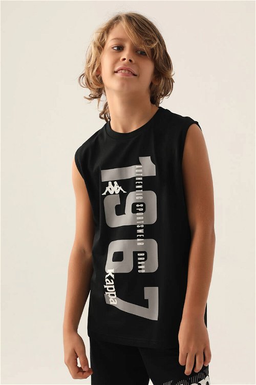 Kappa Zero Arm Siyah Erkek Çocuk T-Shirt