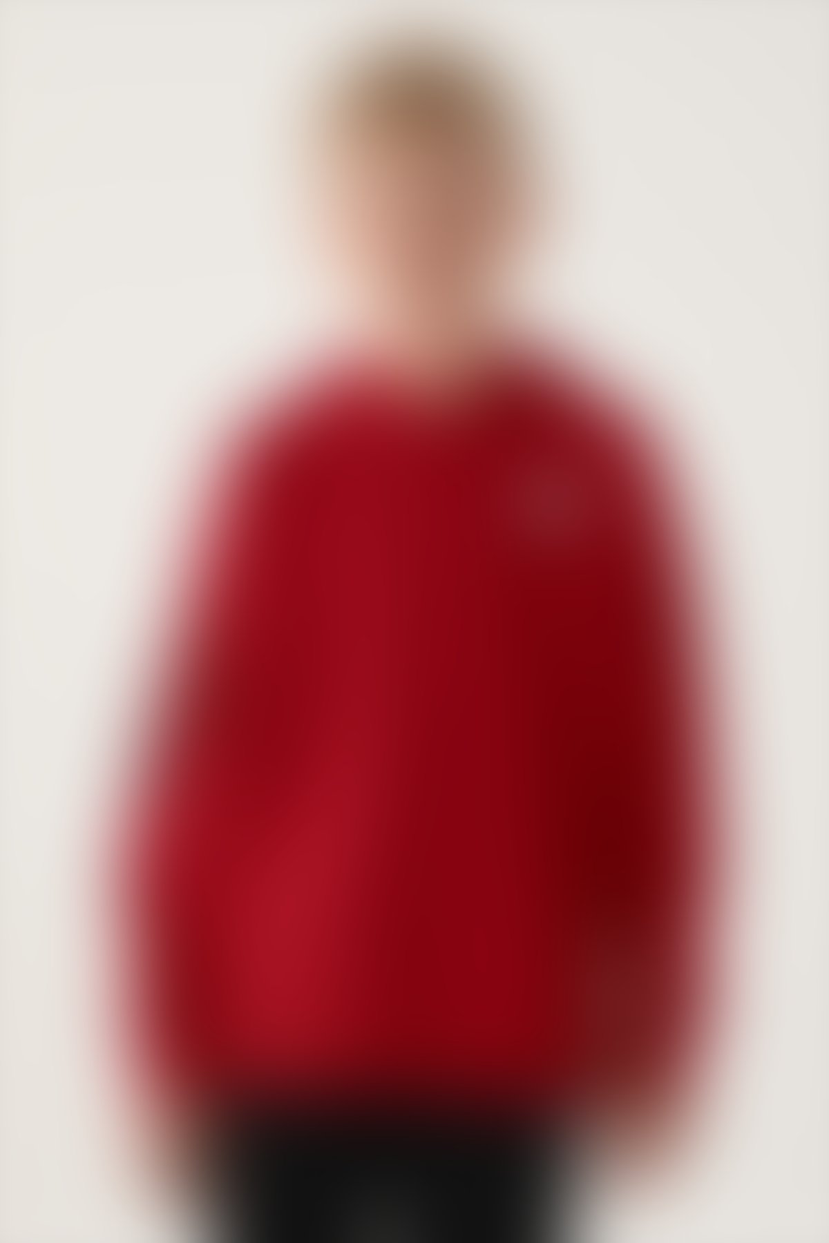 Kappa - Kappa Kırmızı Kol Baskı Detay Kapüşonlu Erkek Çocuk Sweatshirt