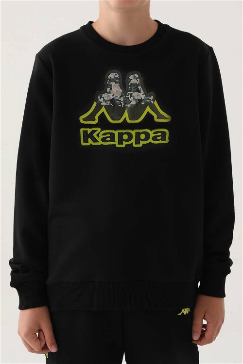 Kappa Erkek Çocuk Siyah Sweatshirt