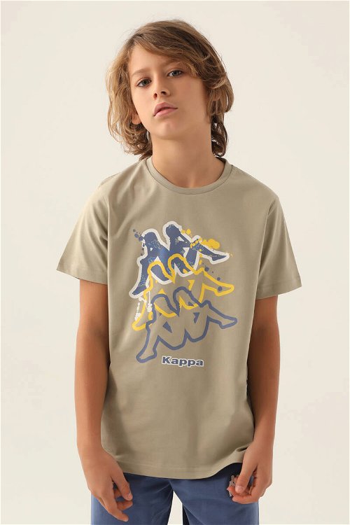 Kappa Painted Açık Haki Erkek Çocuk T-Shirt