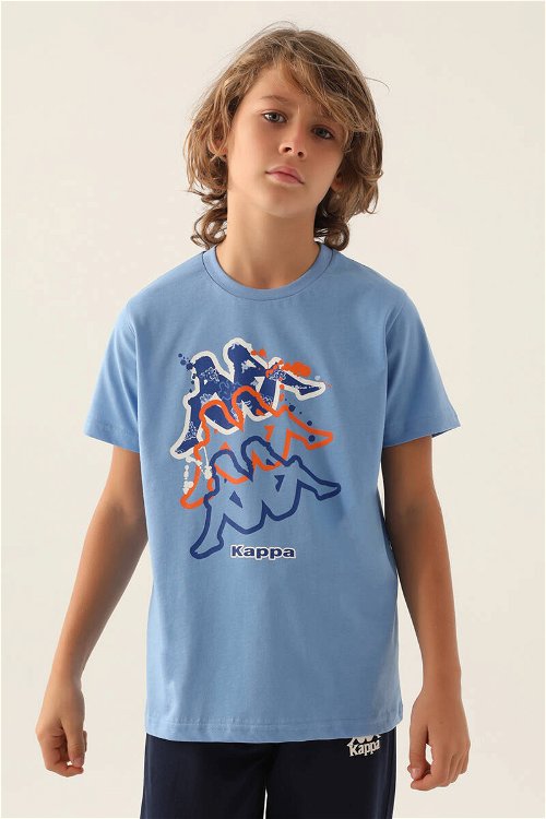 Kappa Painted İndigo Erkek Çocuk T-Shirt