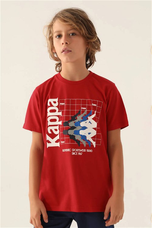 Kappa Swear Kırmızı Erkek Çocuk T-Shirt