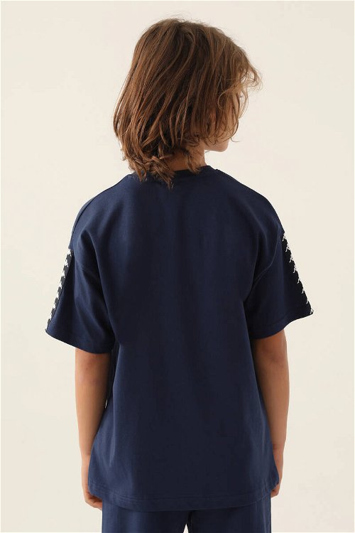 Kappa Striped Koyu İndigo Erkek Çocuk T-Shirt