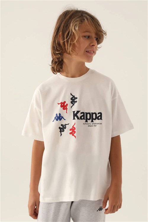 Kappa Authentic Krem Erkek Çocuk T-Shirt
