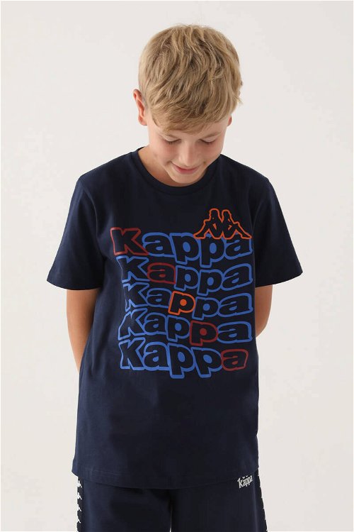 Kappa Lacivert Baskılı Erkek Çocuk T-Shirt