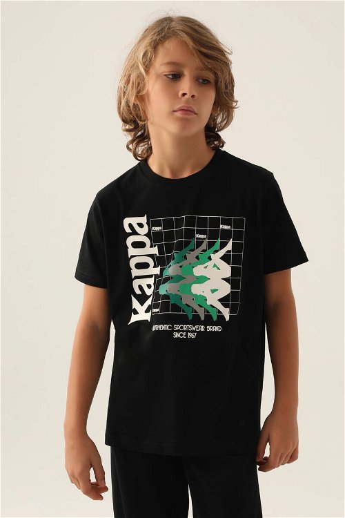 Kappa Swear Siyah Erkek Çocuk T-Shirt