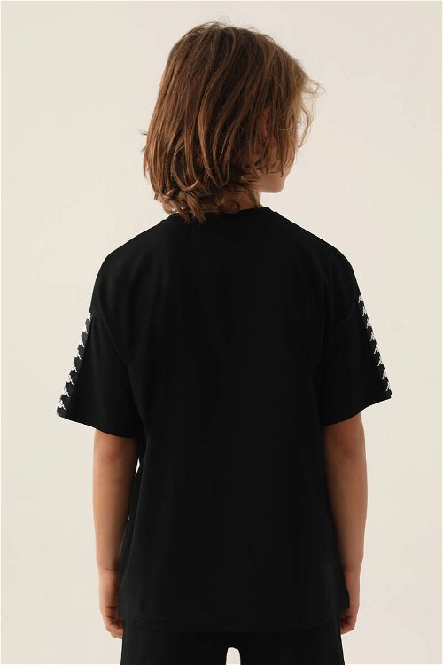 Kappa Striped Siyah Erkek Çocuk T-Shirt
