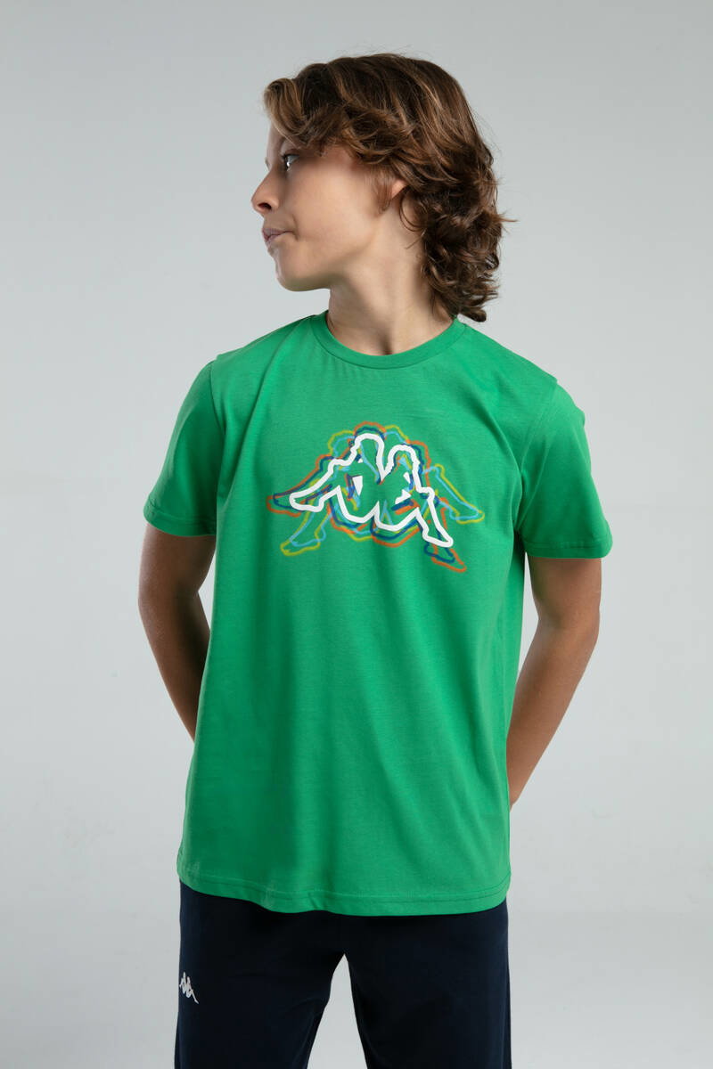 Kappa Erkek Çocuk Yeşil T-Shirt | Arnetta