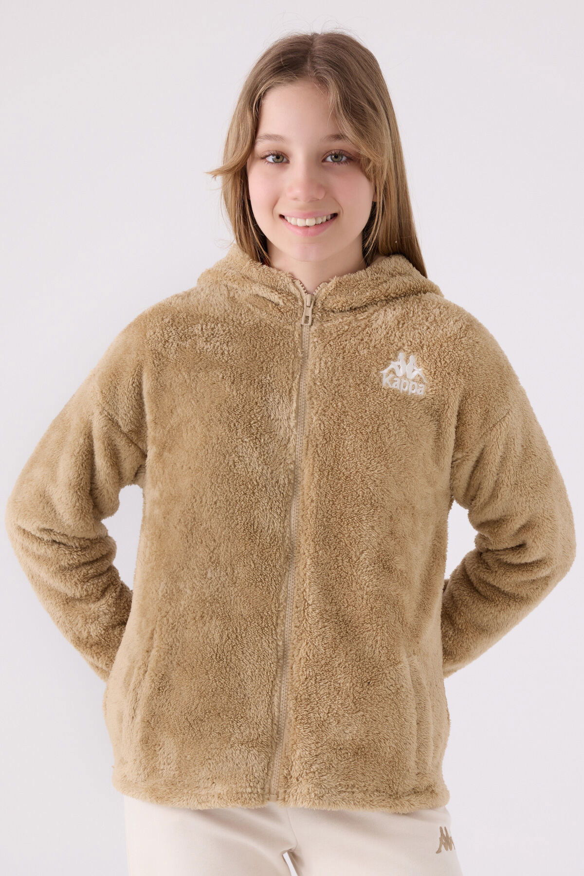 Kappa - Kappa Kız Çocuk Kahverengi Hırka